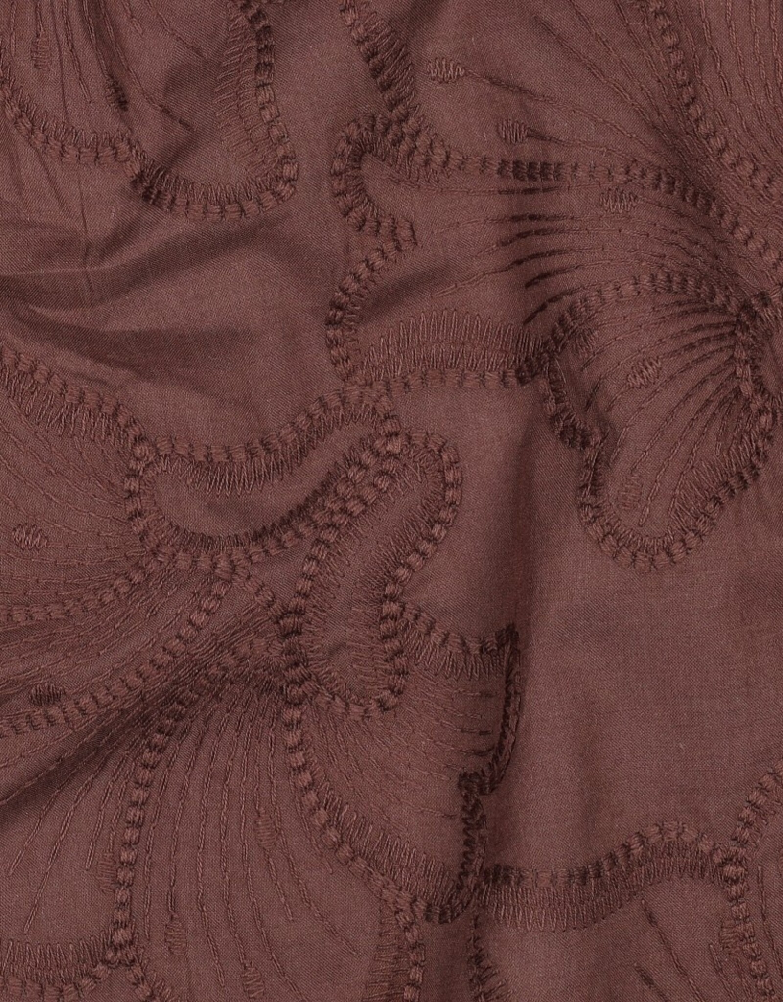 Viscose mix - Brown Broderie