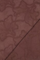 Viscose mix - Brown Broderie