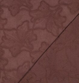 Viscose mix - Brown Broderie