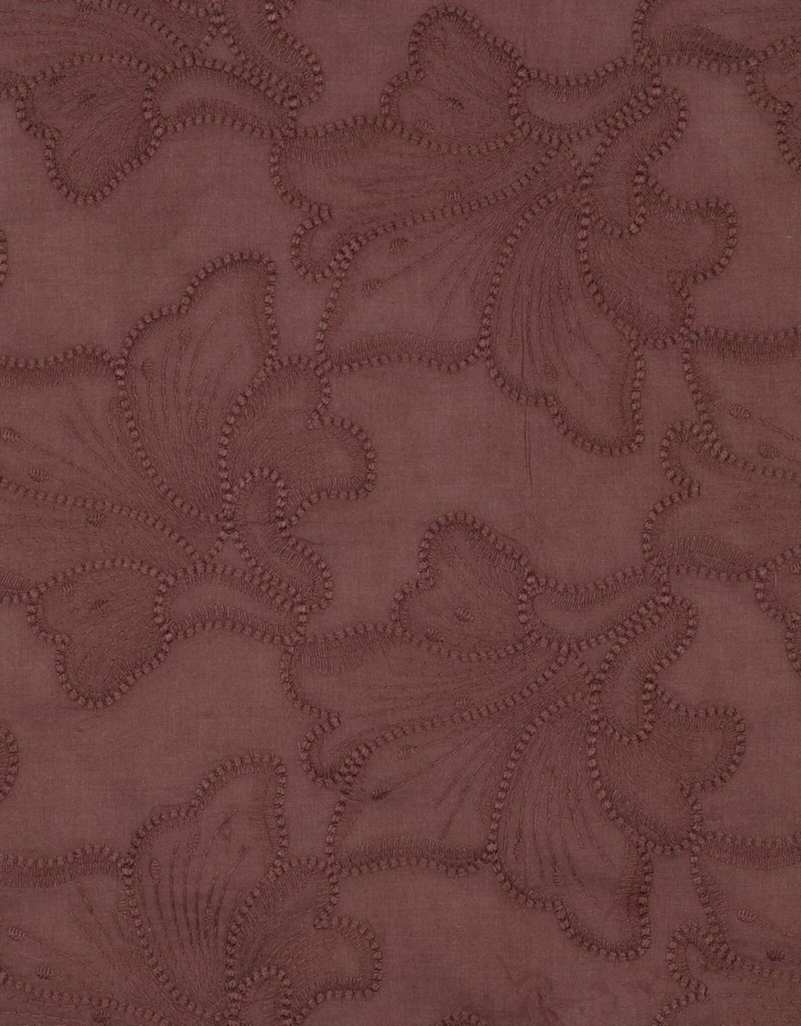 Viscose mix - Brown Broderie