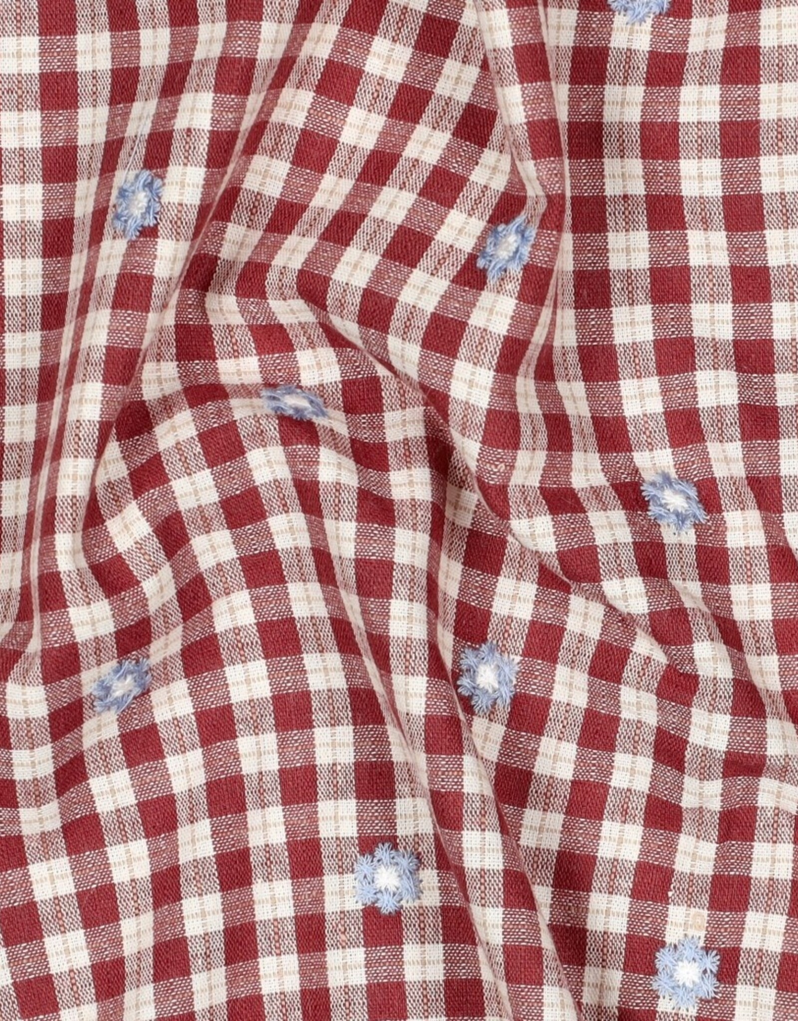 Katoen broderie - Flower Blush