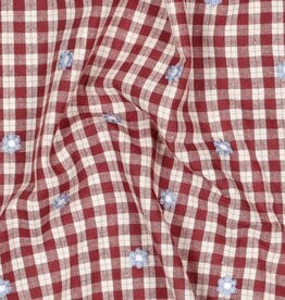 Katoen broderie - Flower Blush