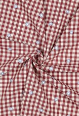 Katoen broderie - Flower Blush