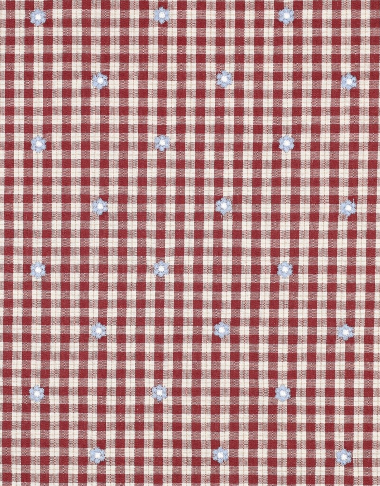 Katoen broderie - Flower Blush