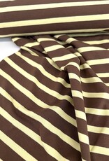 Tricot - Streep - Brown & Yellow