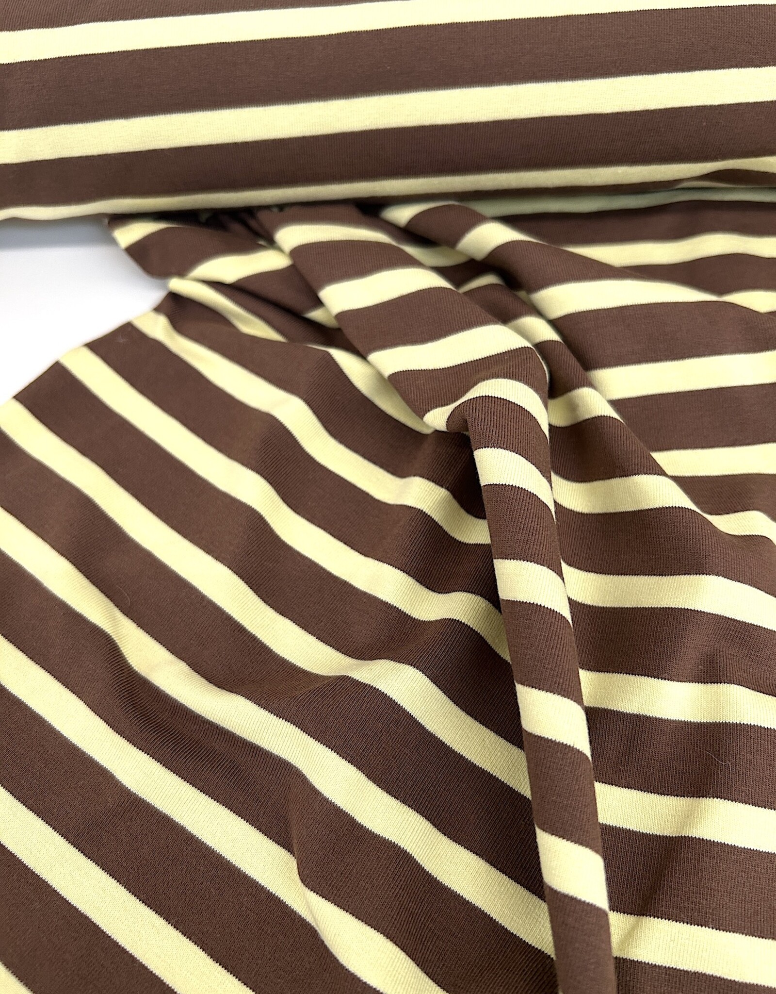 Tricot - Streep - Brown & Yellow