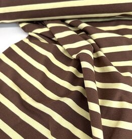 Tricot - Streep - Brown & Yellow