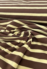 Tricot - Streep - Brown & Yellow