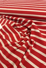Tricot - Streep - Red & Creme