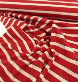 Tricot - Streep - Red & Creme
