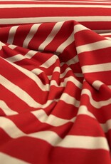 Tricot - Streep - Red & Creme