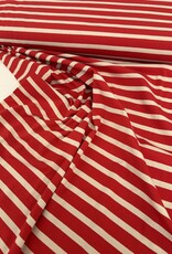 Tricot - Streep - Red & Creme