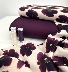 coupon 85cm Viscose - Purple anemone