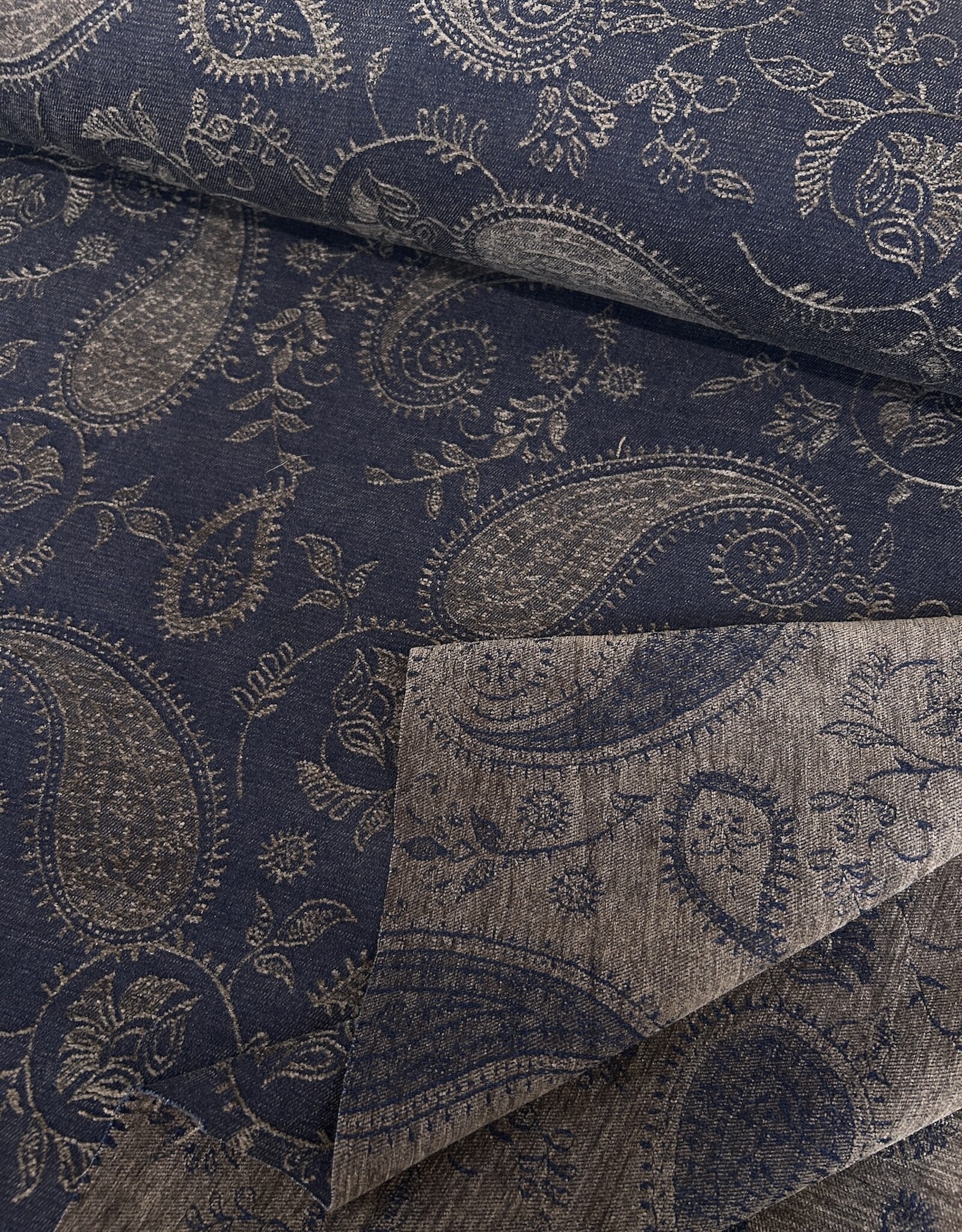 Chenille Denim - Blue