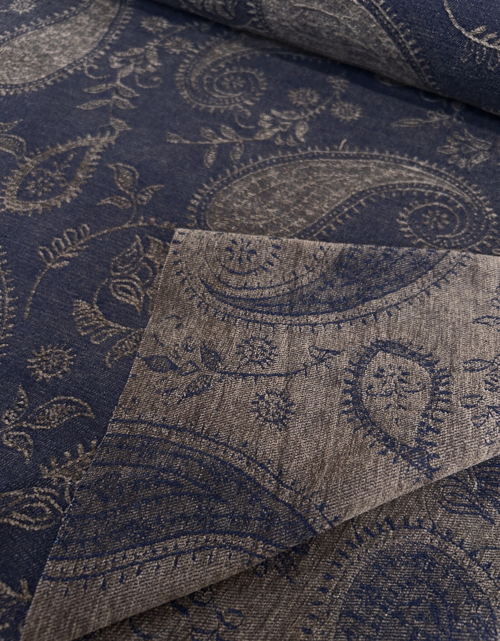 Chenille Denim - Blue