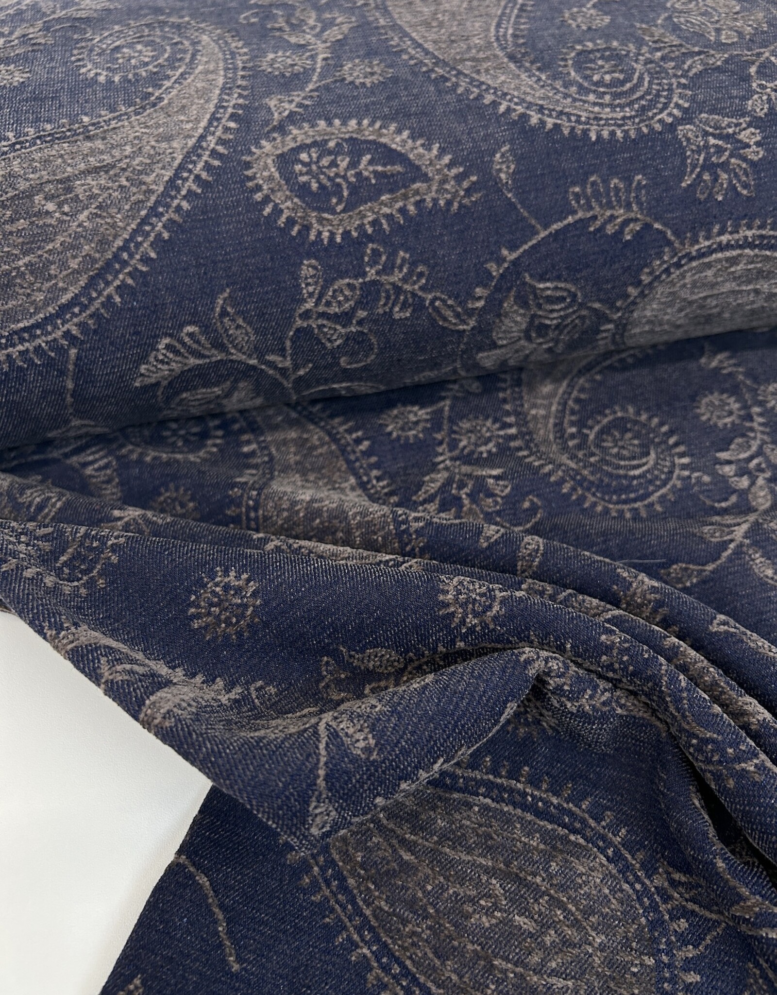 Chenille Denim - Blue