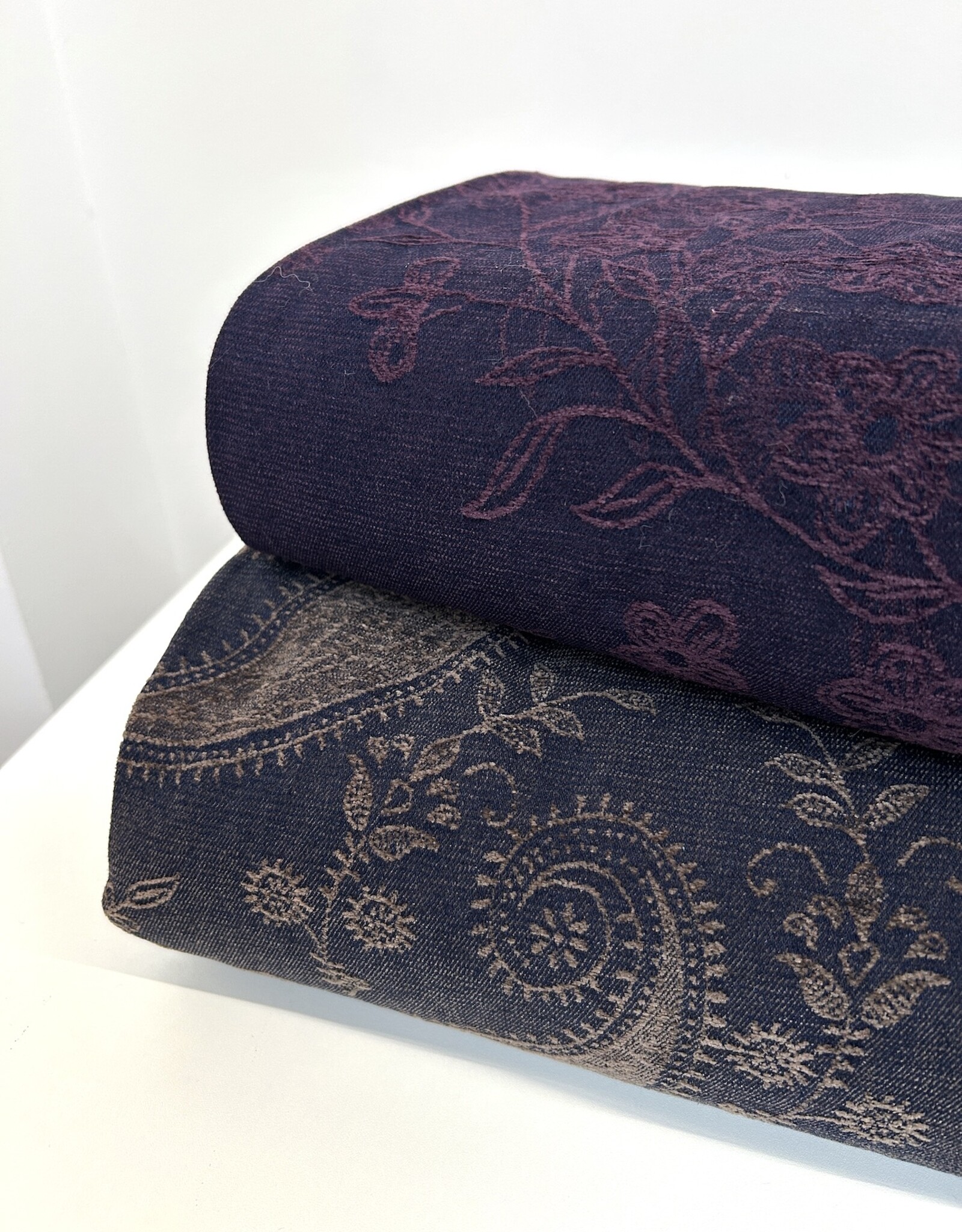 Chenille Denim - Wine