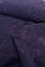 Chenille Denim - Wine