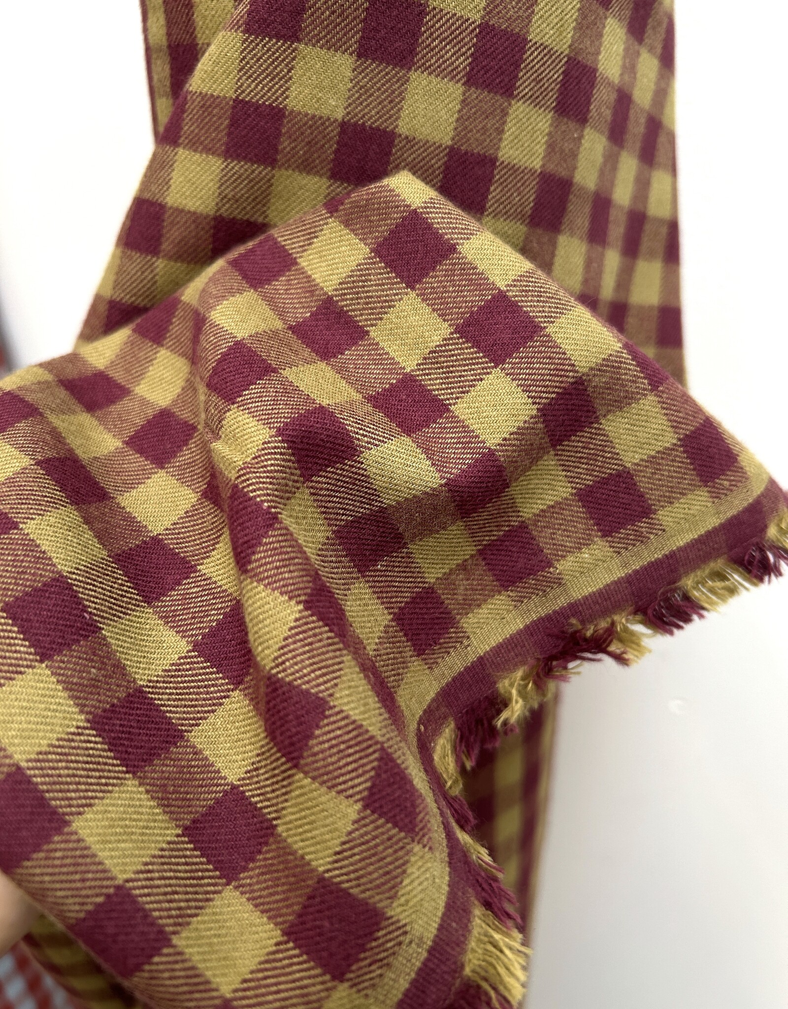 Flanel - Vichy - Olive