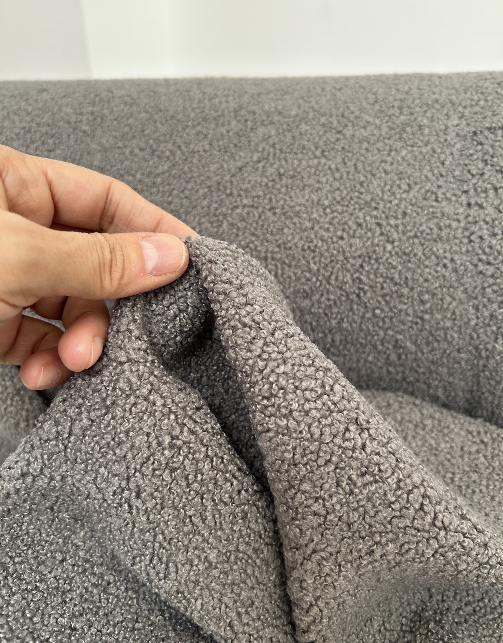 Teddy Boucle Knit - Grey