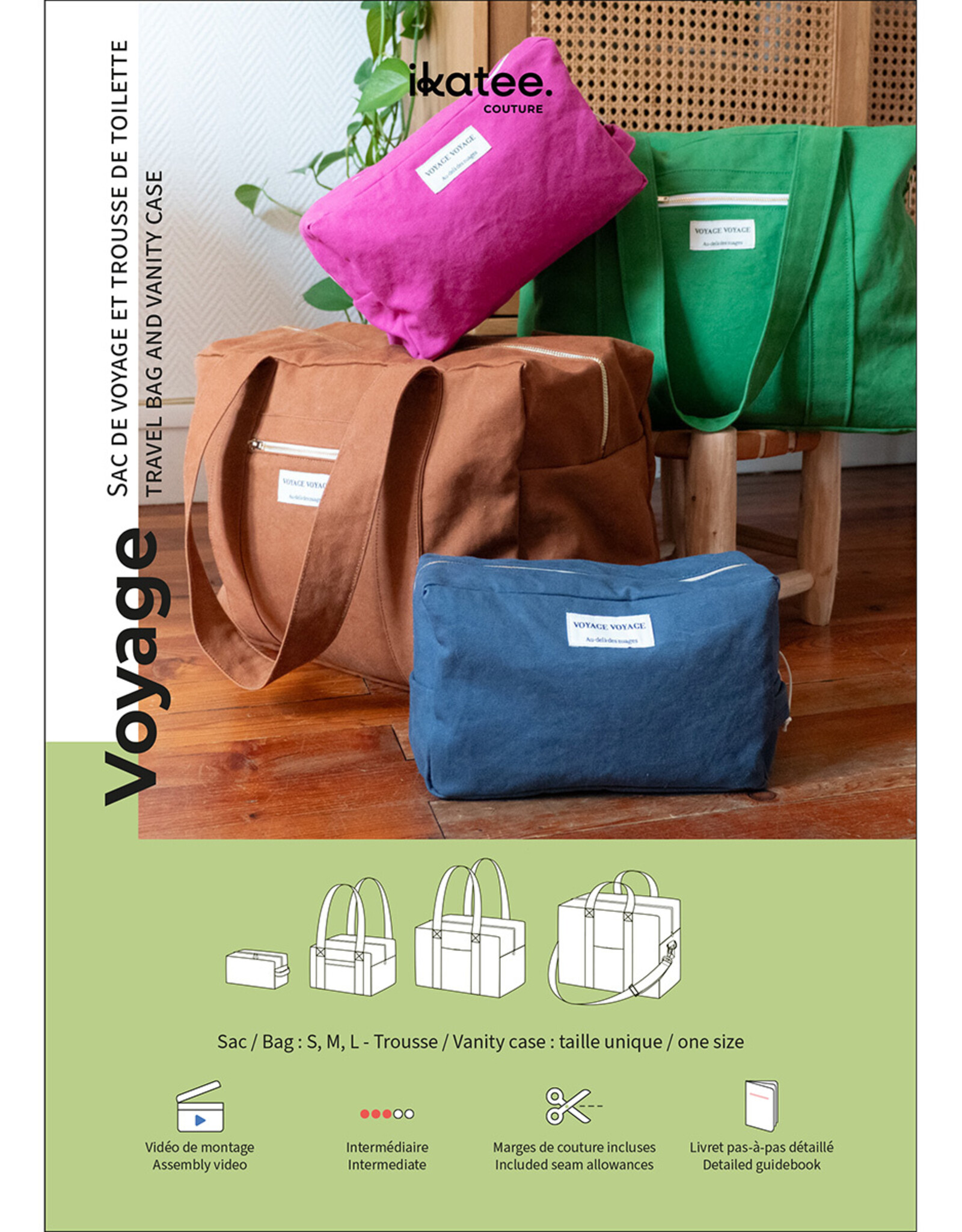 ikatee Patroon - Voyage - tas en toilettas