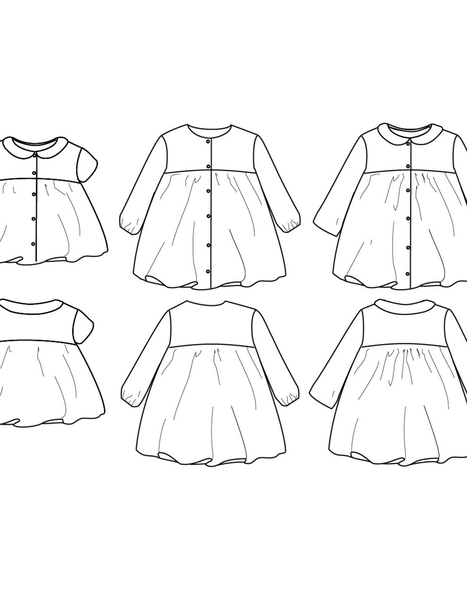 ikatee Patroon - STOCKHOLM - blouse en babyjurk