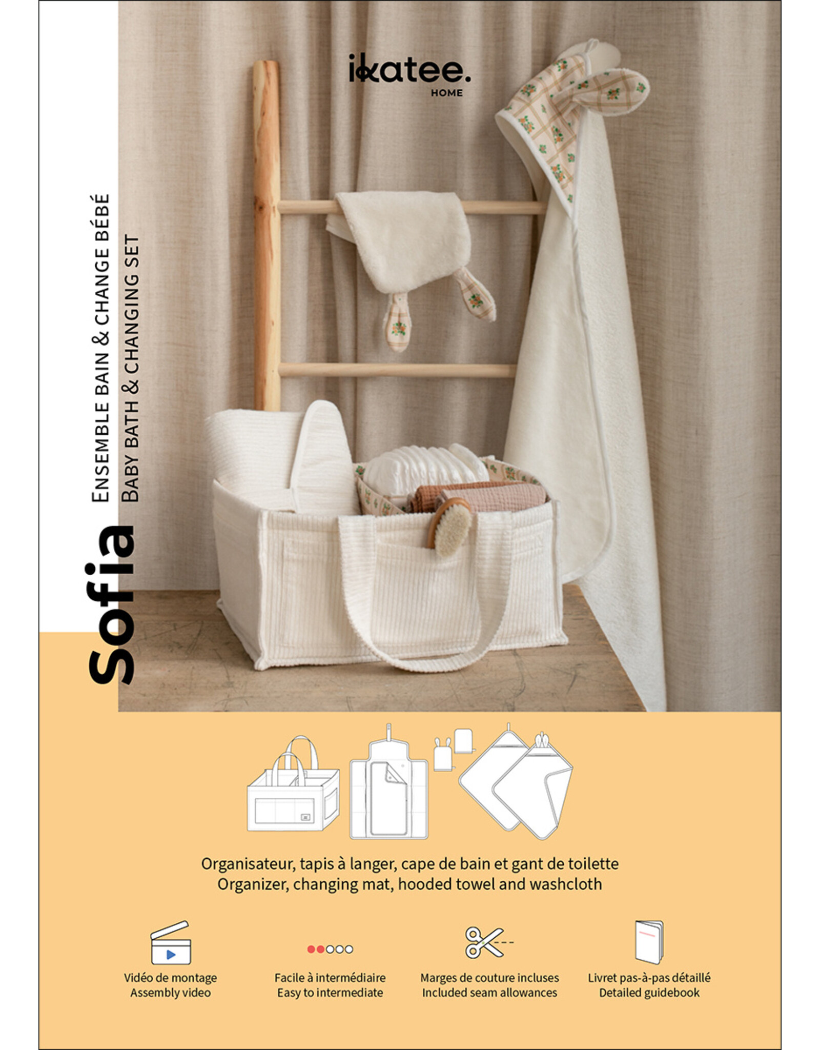 ikatee Patroon - SOFIA - babybad en verschoonaccessoires