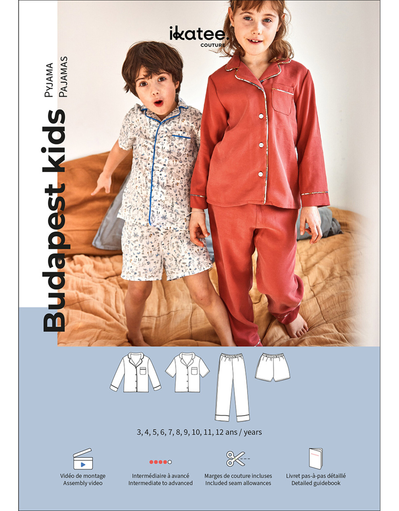 ikatee Patroon - BUDAPEST - kinderpyjama