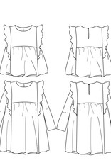 ikatee Patroon - STELLA - blouse en kinderjurk