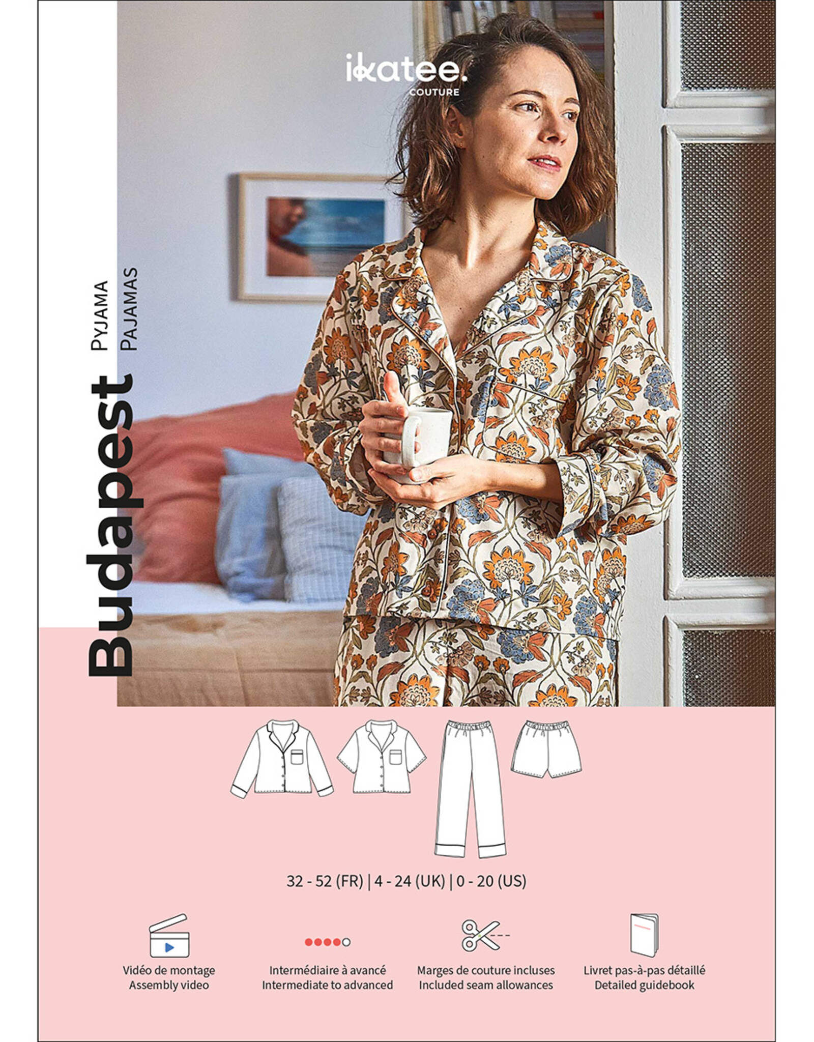 ikatee Patroon - BUDAPEST - damespyjama