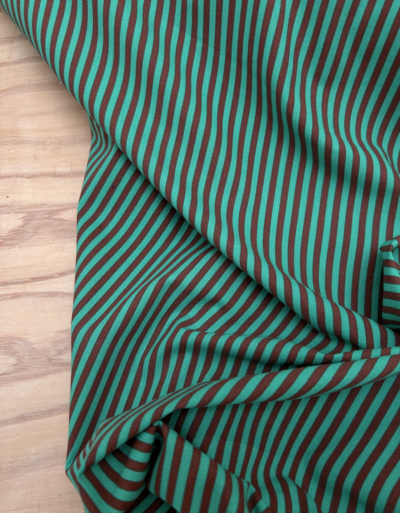 Katoen - green & brown