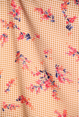 Atelier Jupe Viscose - Kleine ruitjes en Bloemen