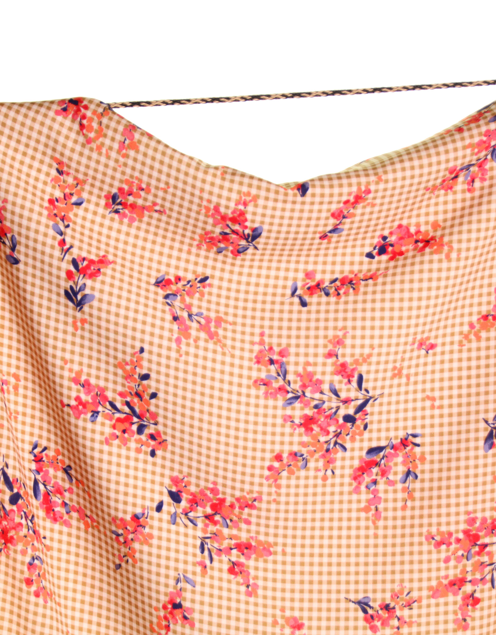 Atelier Jupe Viscose - Kleine ruitjes en Bloemen
