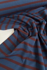 Tricot - Streep - Jeans & Aubergine