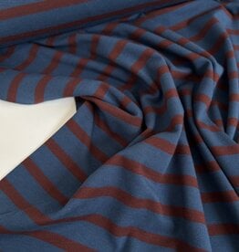 Tricot - Streep - Jeans & Aubergine