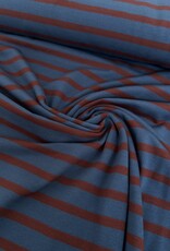Tricot - Streep - Jeans & Aubergine