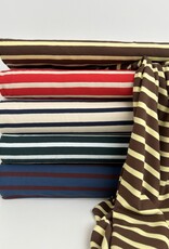 Tricot - Streep - Jeans & Aubergine
