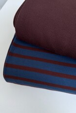 Tricot - Streep - Jeans & Aubergine