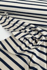 Tricot - Streep - Creme & Blue