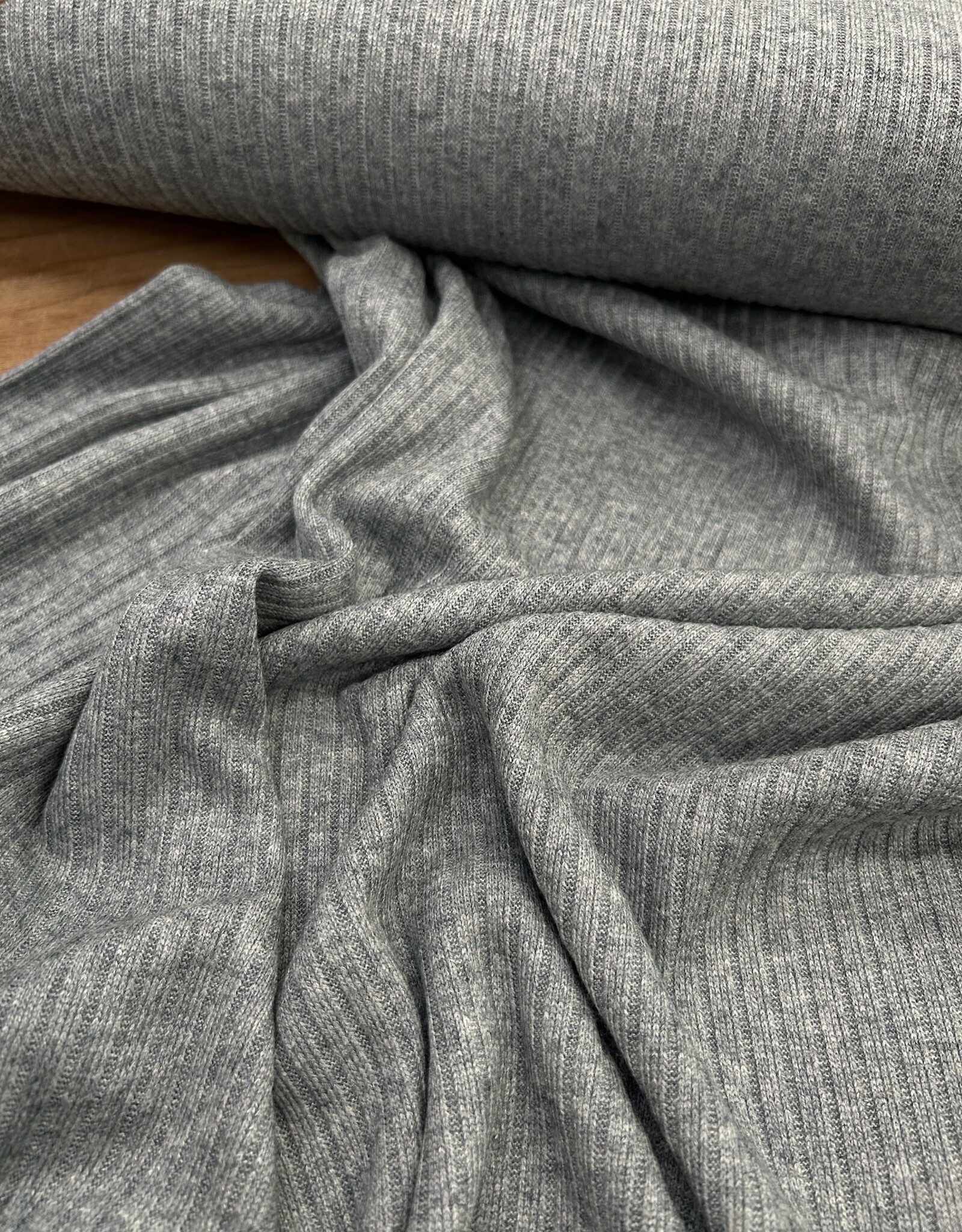 Soft Knit Ribbel - Pine Green