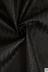 Gevlochten kunstleer - Zwart