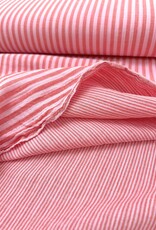 Double Gauze - Stripes 2-sided - Candy Pink