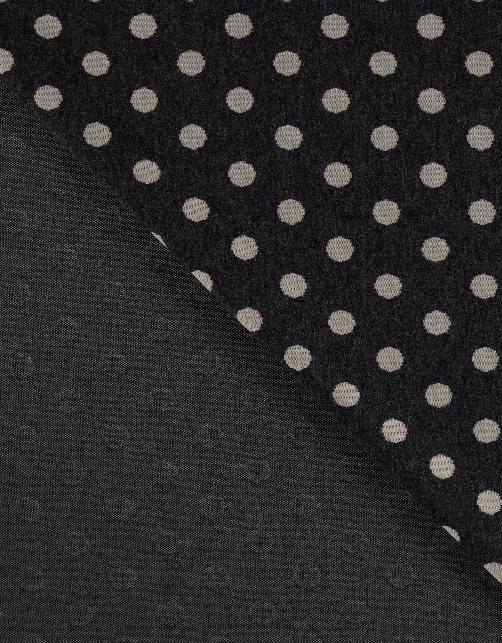 Polkadot Jacquard Knit - Grey