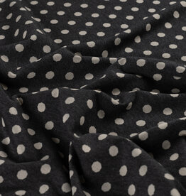 Polkadot Jacquard Knit - Grey