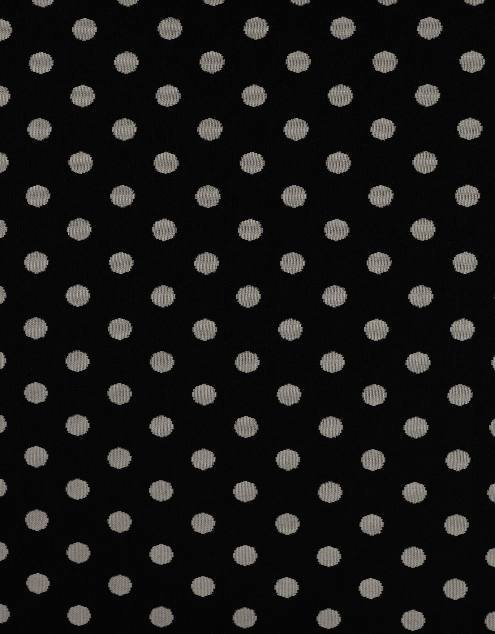 Polkadot Jacquard Knit - Black