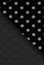 Polkadot Jacquard Knit - Black