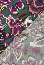 Woven viscose Crepe - Walk in the woods - Petrol