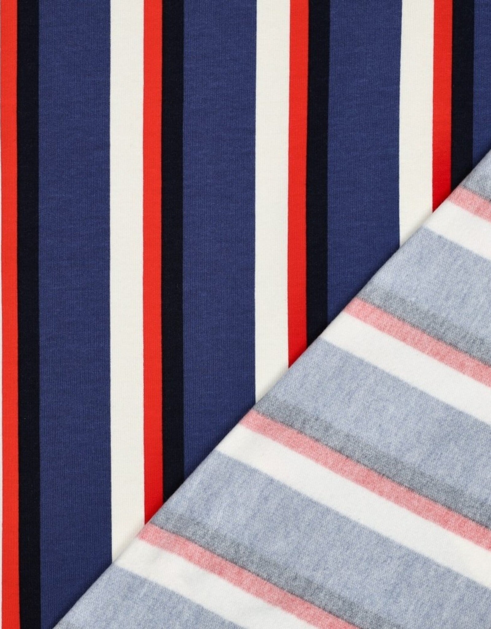 Sweat - Streep -  Blauw rood