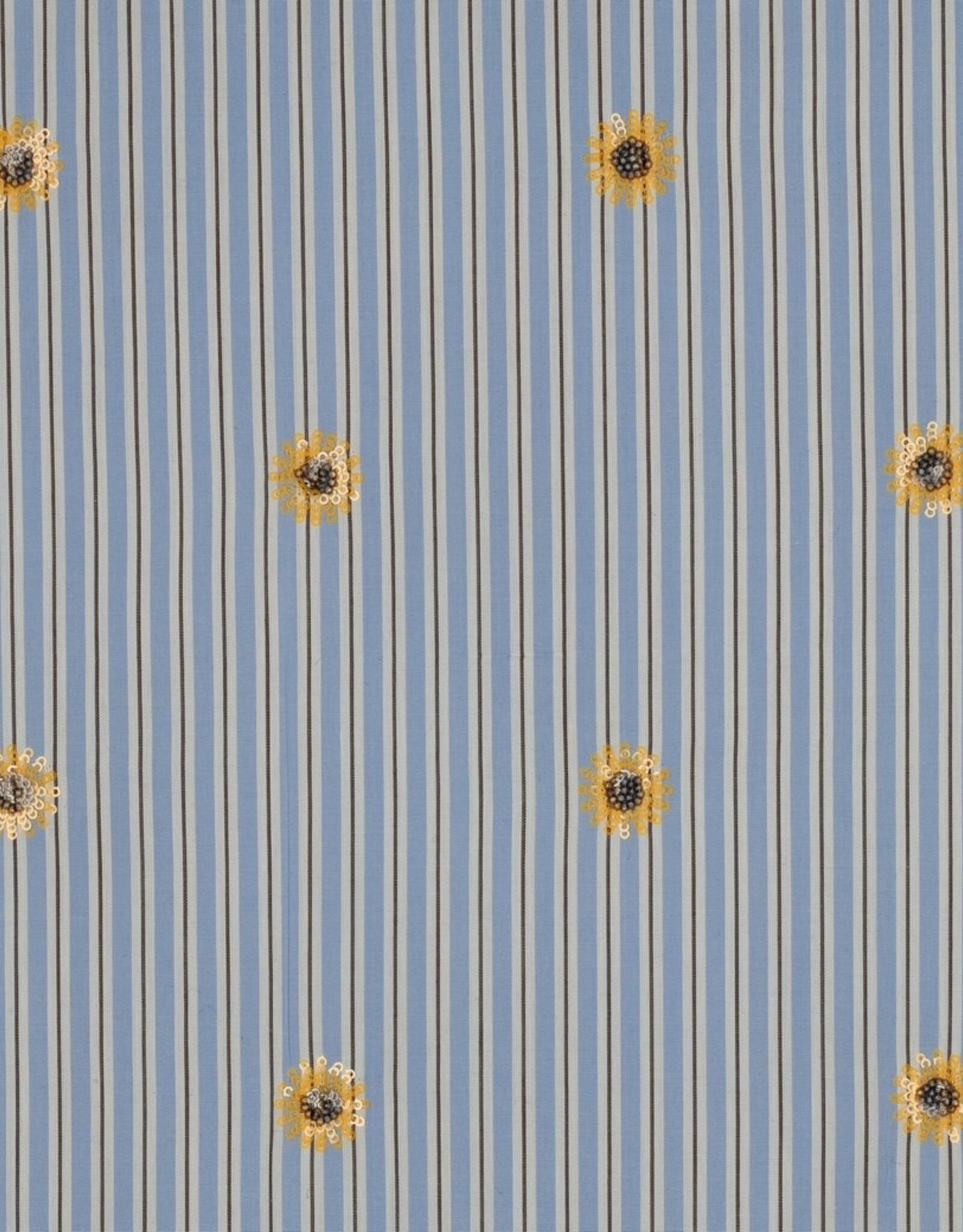 Katoen - Blauw - Sunflower