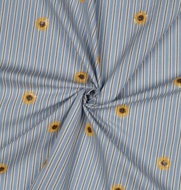 Katoen - Blauw - Sunflower